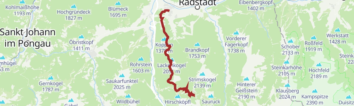 Route map: Höhenwanderung Lackenkogel